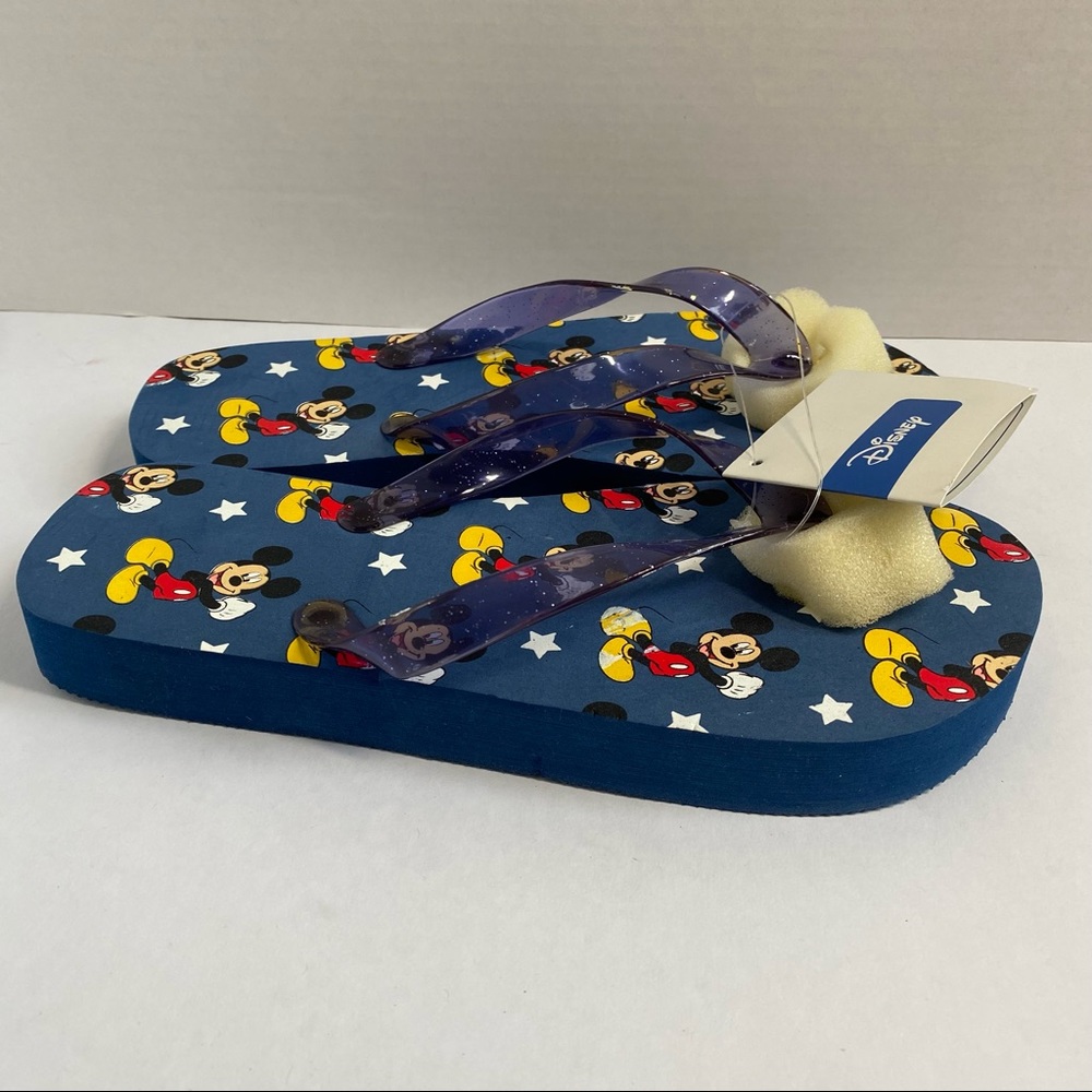 Disney Mickey Mouse Flip Flops Sandals Women Size Large 9/10 New With Tag